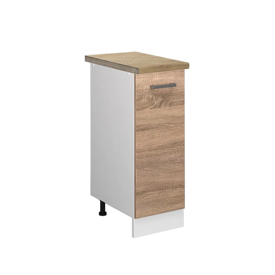 Vicco Apothekerschrank R-Line Medizinschrank für die Küche Sonoma Eiche Weiß B: 30,0 cm, H: 60,0 cm, T: 20,63 cm - Bild 2