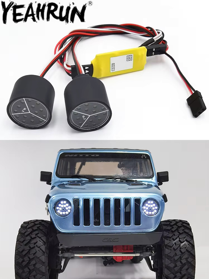 YEAHRUN LED-Licht, Scheinwerfer, 3 Modi, für Axial SCX10 III RC Crawler - Bild 5