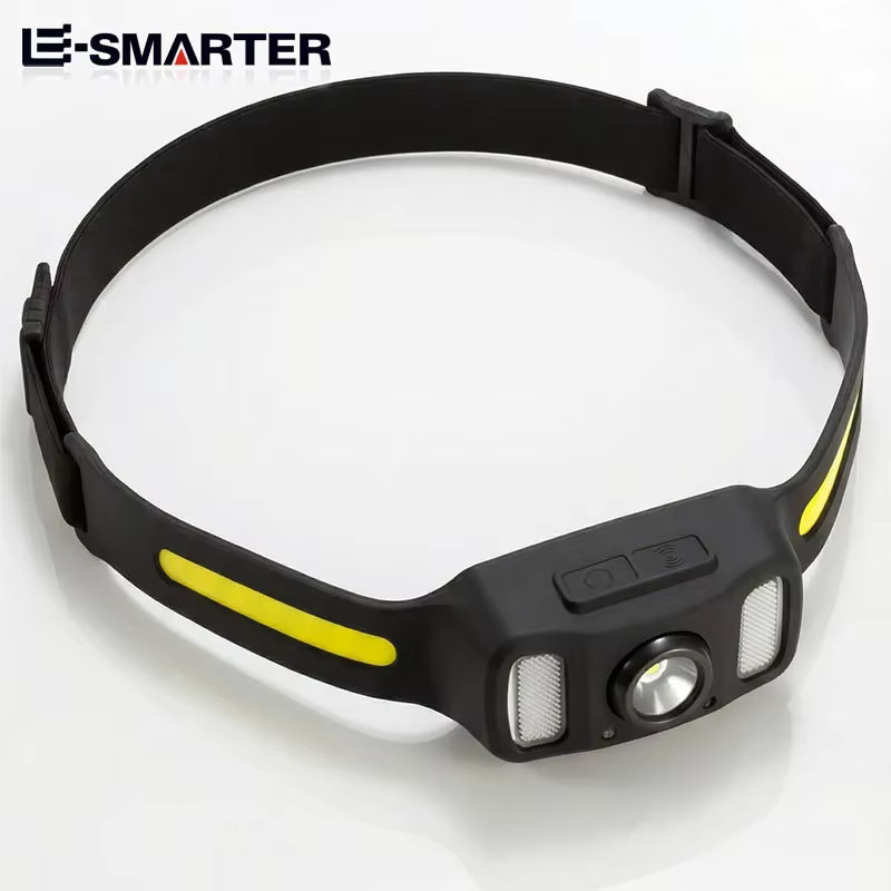ESMARTER USB wiederaufladbare LED-Stirnlampe mit Rotlicht in Schwarz für Angeln, Radfahren und Outdoor-Arbeiten - Bild 3