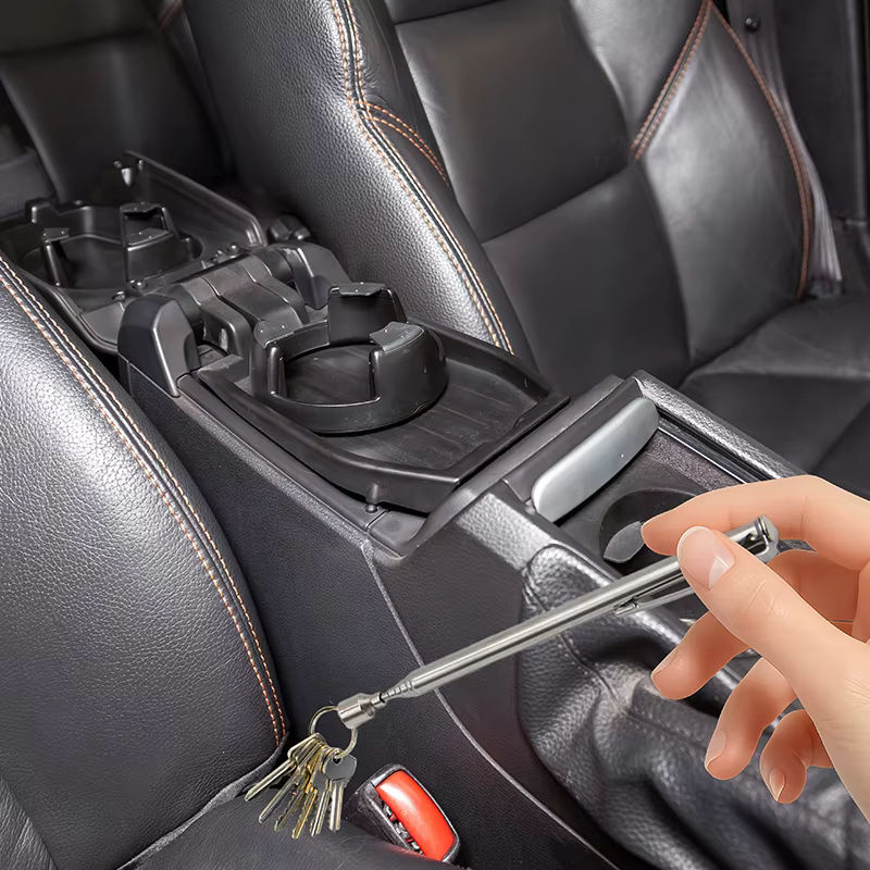Mr Drill Tragbarer Magnetischer Teleskop-Pickup Silber, Magnetische Teleskopstange für Auto und Fahrrad Reparatur - Bild 3