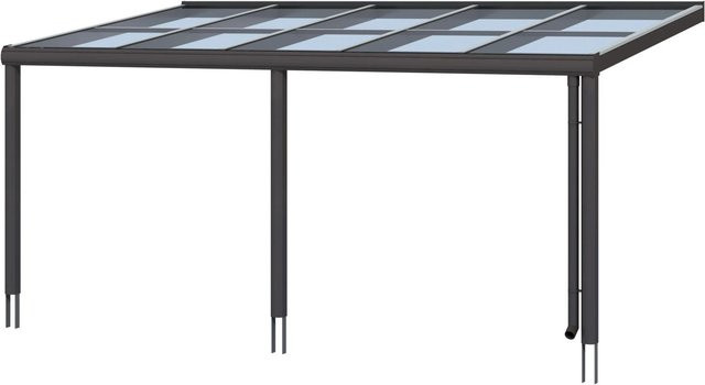 Skan Holz Terrassenüberdachung Monza aus Aluminium in Anthrazit mit Verbund-Sicherheits-Glas, B/T/H: 541 x 307 cm - Bild 1