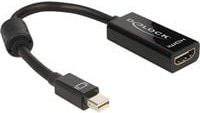 Delock Mini-DisplayPort auf HDMI Adapter in Schwarz mit 12 cm Länge - Bild 2