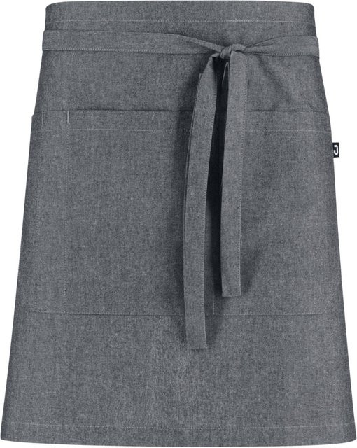 Jobeline Schürze Nando Chambray Unisex Grau B: 45 cm, L: 80 cm - Bild 1