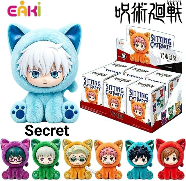 EAKI Jujutsu Kaisen Katzen-Sitzparty-Serie, Blindbox, Anime-Charakterpuppen, ab 14 Jahren - Bild 1