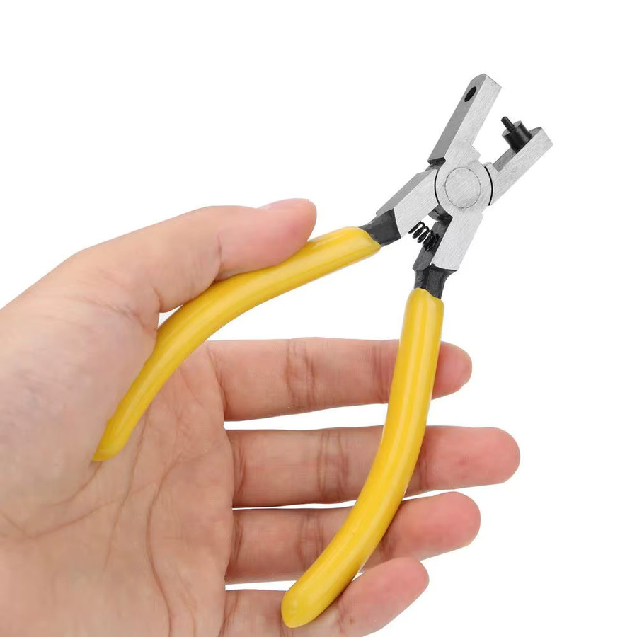TINUORA Universal Handheld Lederlocher aus Kohlenstoffstahl mit 2,0 mm Lochgröße für Gürtel, Schnürsenkel und Uhrenarmbänder - Bild 1