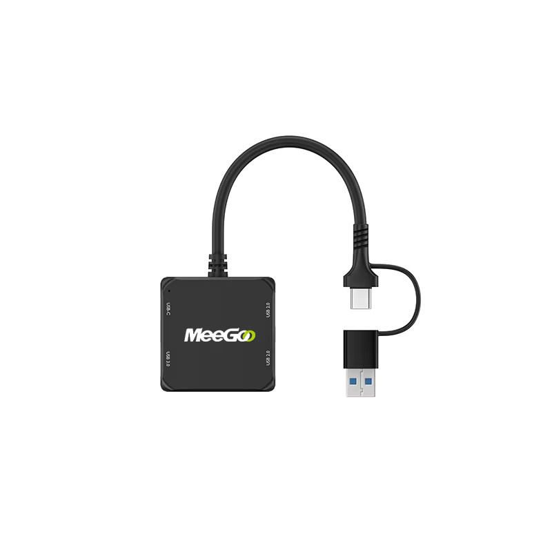 MeeGoo USB C Dockingstation mit Gigabit Ethernet-Adapter, USB 3.0 Hub und 100 W Ladestation in Schwarz - Bild 7
