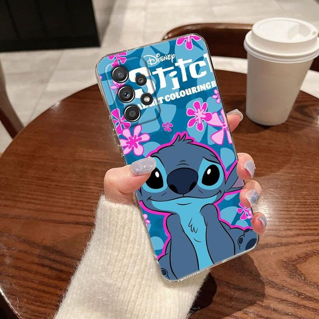 Disney Stitch Klare Hülle für Samsung Galaxy A57 A37 A56 A36 A55 A54 A35 A26 A07 A17 A16 A06 A34 A15 A53 5G Stoßfeste Weiche Abdeckung Multicolor - Bild 1