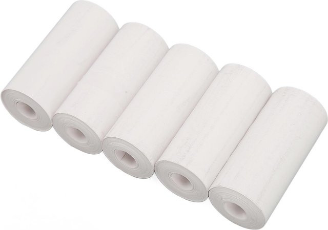 20 Rollen professionelles Thermodruckerpapier von shoemst in Weiß, B: 57 mm, T: 25 mm - Bild 1