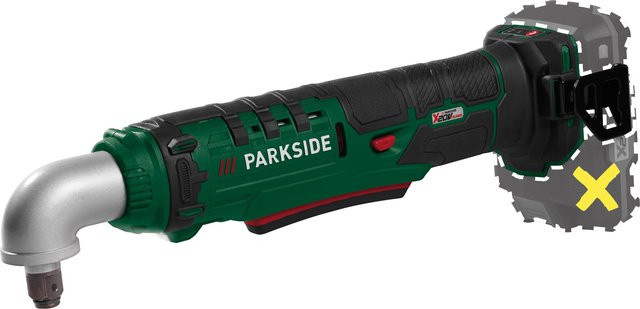 Parkside Akku-Winkelschlagschrauber PAWS 20 A1, 20 V, grün - Bild 1