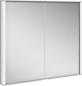 Keuco Spiegelschrank Royal Match mit 2 Drehtüren, Farbe Weiß/Silber, B/H/T: 80 x 70 x 16 cm - Bild 1