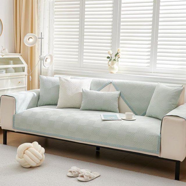 Rutschfester Sofakissenbezug aus Polyester im nordischen Design, quadratisch, B/H: 70 x 70 cm - Bild 1