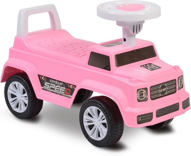 Moni Speed JY-Z12 Rutschauto, Musikfunktion, rosa, ab 1,5 Jahre - Bild 1