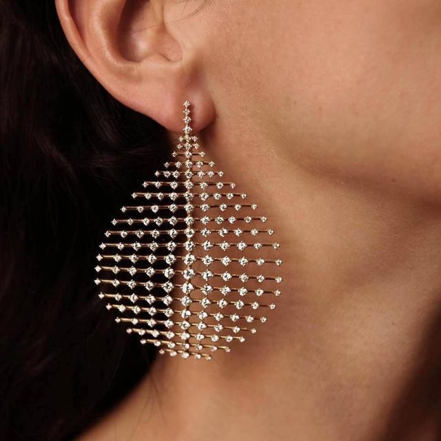 FashionFlair Einzelohrring Gold, Diamant, Damen, Wassertropfen - Bild 1