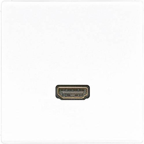 Jung HDMI Einsatz LS design LS plus Alpinweiß MALS1112WW mit Tragring - Bild 1