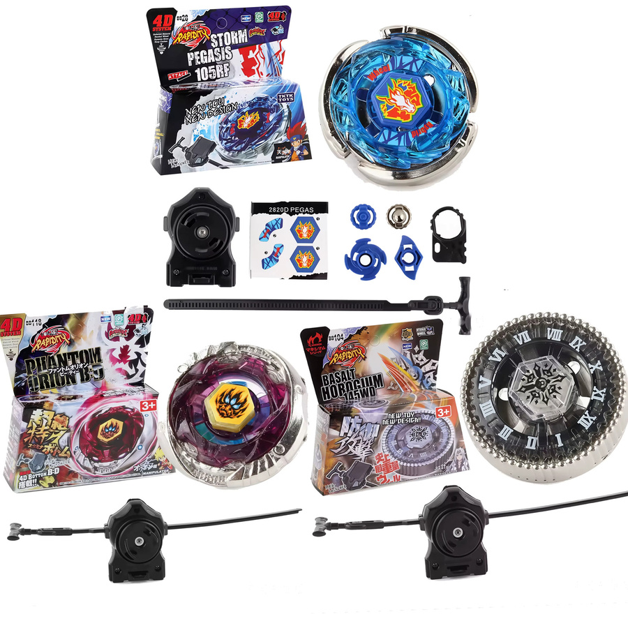LDCX 4D Metal Fusion Battle Set, Kreisel und Launcher, Metall, ab 3 Jahre - Bild 1