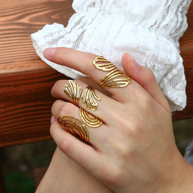 WILD & FREE Ringe, 18 Karat vergoldeter Edelstahl, Damen - Bild 1