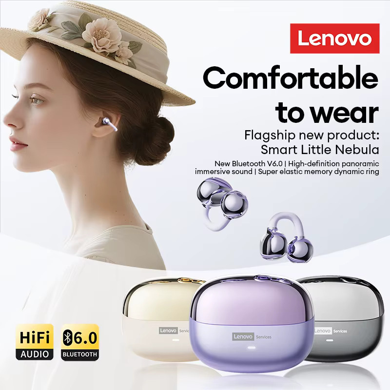 Lenovo LE302 OWS Kabellose Bluetooth Kopfhörer in Pink mit geringer Latenz und HiFi-Musik für Sport und HD-Anrufe - Bild 4