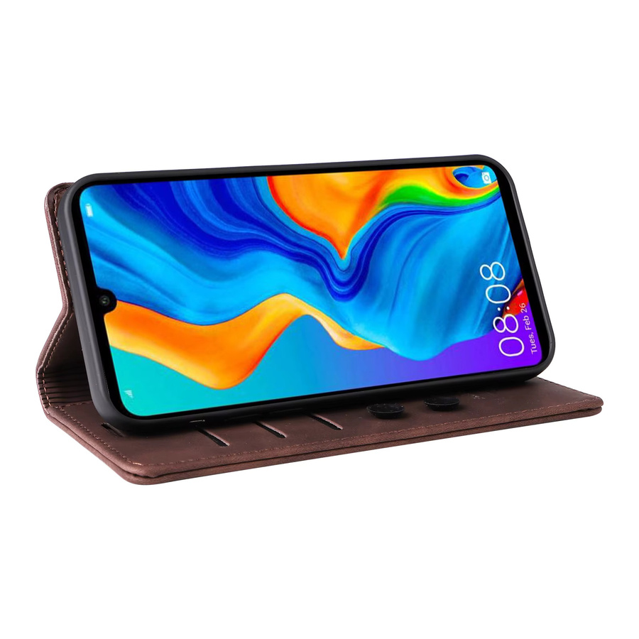 Luxus PU-Leder Wallet Case mit Halterung und Klappständer für Huawei P30 Lite, P30 Pro, P Smart 2019, P Smart Z und Y9 Prime 2019 in Schwarz oder Braun - Bild 4