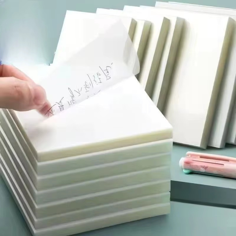 50 Stück selbstklebende transparente Notizpapier-Sets für Sammelalben, wasserdicht, B: 7,6 cm, H: 10,2 cm - Bild 2