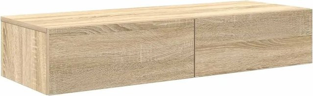 vidaXL Wandregal mit Schubladen in Sonoma-Eiche, B/T/H: 100 x 36 x 19 cm - Bild 1