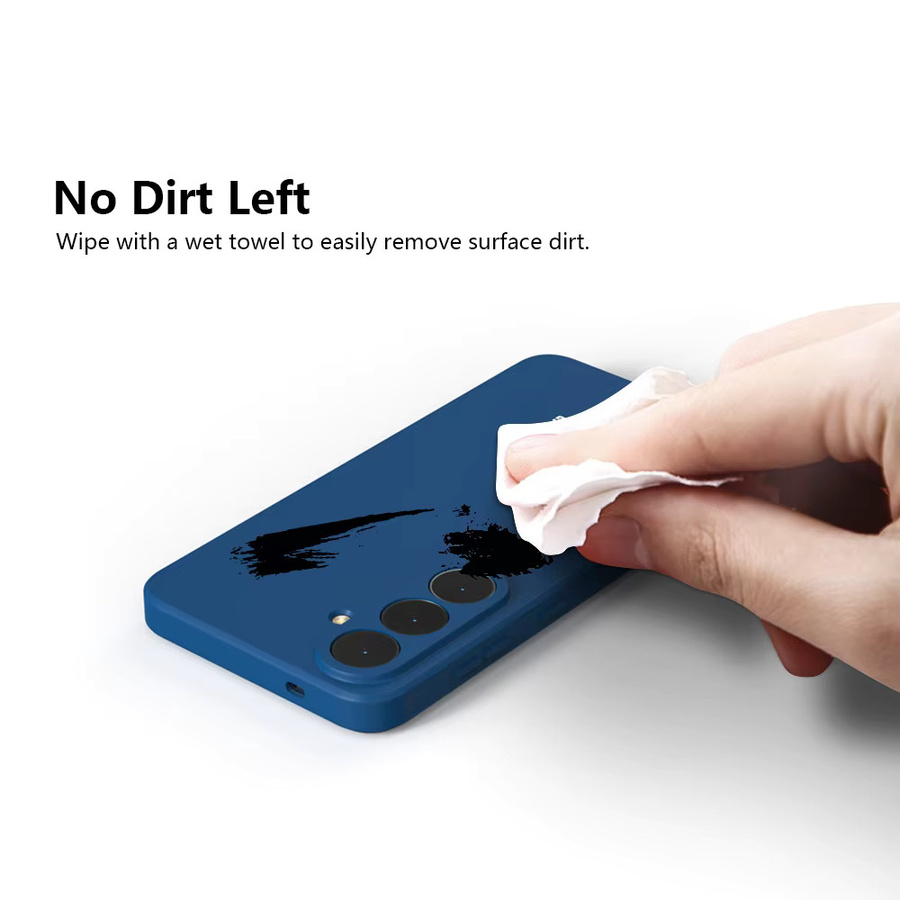 Samsung Galaxy S26 S25 S24 S23 S22 S21 S20 Hülle aus flüssigem Silikon in Blau mit Soft-Touch-Oberfläche und vollständiger Abdeckung - Bild 3