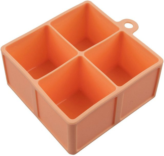 Fackelmann Eiswürfelform XXL aus Silikon in Orange - Bild 1