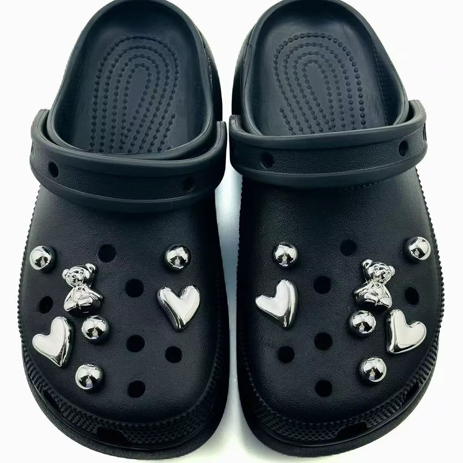 FHLDING Schuh Charm Set, Silber, Bär Herz Form - Bild 2