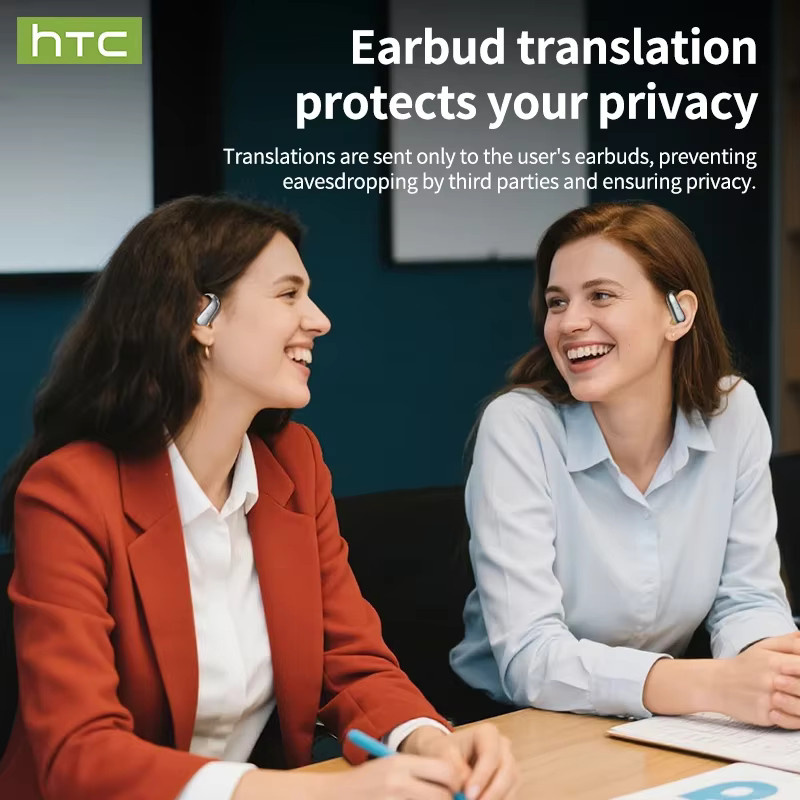 HTC NE38 Bluetooth V6.0 OWS Kopfhörer mit AI Übersetzung und HD-Anrufen in Schwarz - Bild 3