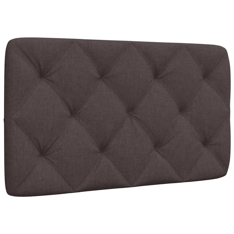 vidaXL Kopfteil-Kissen Dunkelbraun mit Rauten-Heftung aus Polyestergewebe, Breite: 80 cm, Tiefe: 200 cm - Bild 2