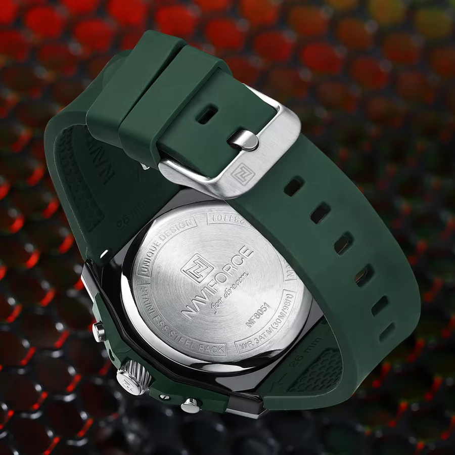 Navi force Armbanduhr Chronograph, Quarz, Edelstahl, Silber, Herren - Bild 5