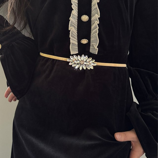 Strass-Kettengürtel, Metall, Damen - Bild 1