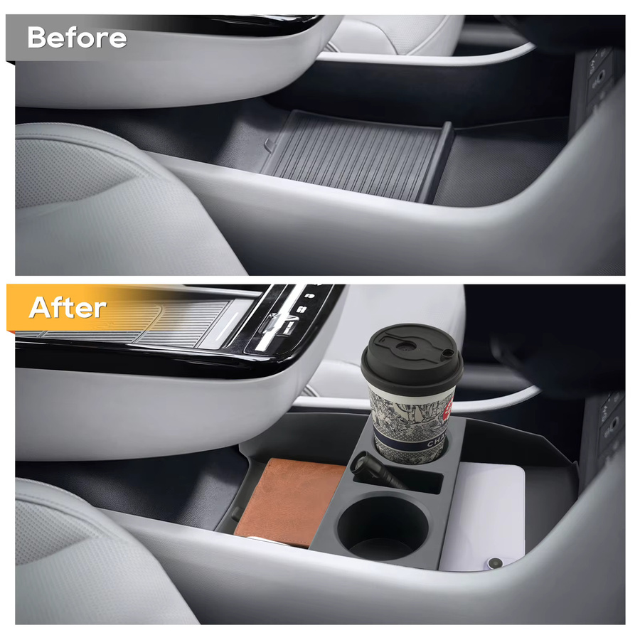 LFOTPP Mittelarmlehnen-Ablagebox für Hyundai Tucson NX4, Farbe: Schwarz - Bild 3
