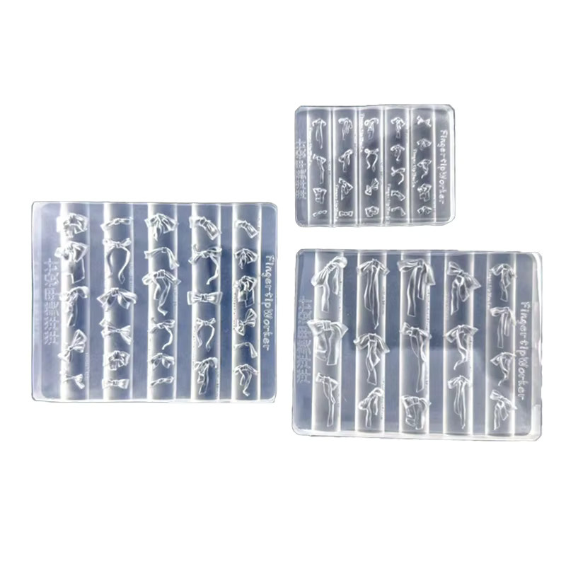 HNKMP 3D Bow Nail Art Silikonform, Ribbon Bow Mold für Nageldekoration - Bild 6