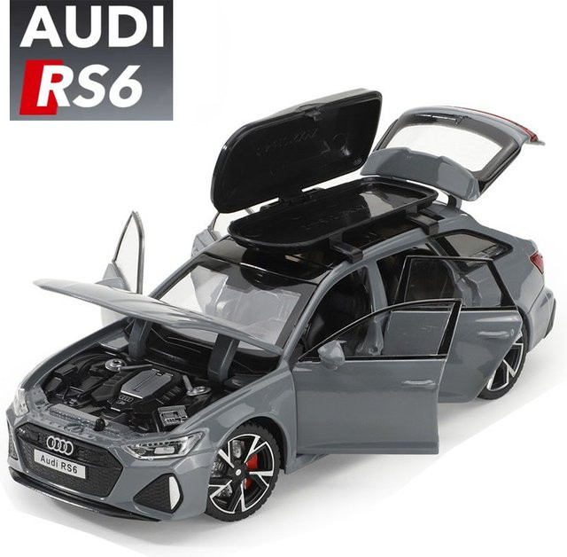 RMZ city Audi RS6 Spielzeugautomodell, 1:32, mit Ton und Licht, Legierung - Bild 1