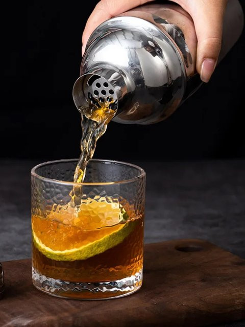 Kemorii Cocktail Shaker aus Edelstahl in Silber für das Bartending - Bild 1