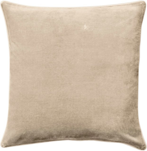 Kissenhülle Heine Home aus Velours in Beige und Sand - Bild 1