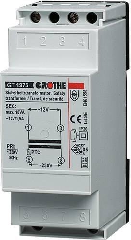 Grothe Klingel-Transformator 14101 in Weiß, 12 V/AC, 1.5A - Bild 1