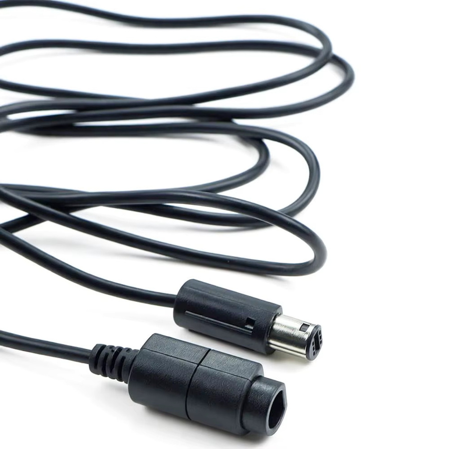 Nintendo Gamecube Controller Verlängerungskabel, 1,8 m Datenkabel für NGC Controller, Schwarz - Bild 5