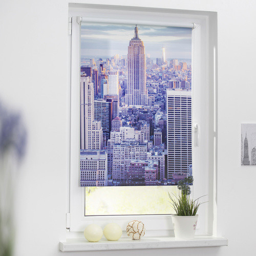 Lichtblick Rollo Klemmfix New York Blau B: 60 cm, H: 150 cm - Bild 2