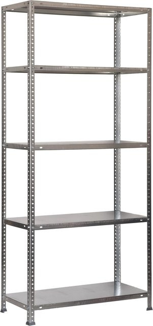 PROREGAL Schraubregal Panda aus Metall in Grau, H x B x T: 180 x 80 x 30 cm - Bild 1