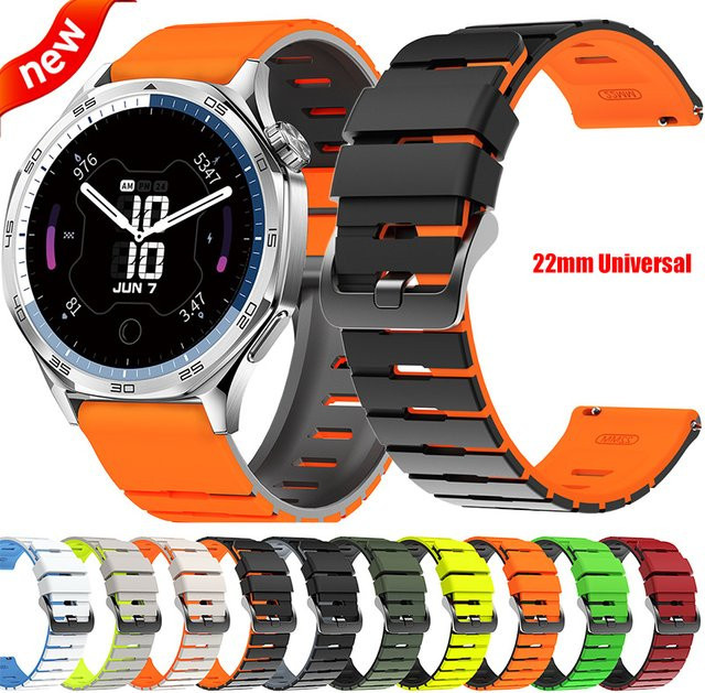 CAOWTAN Uhrenarmband Silikon, 22 mm, Unisex - Bild 1