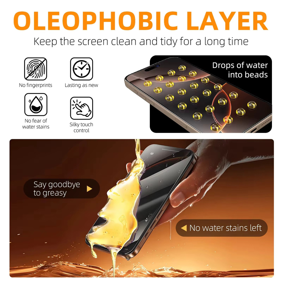 Displayschutzfolie mit oleophober Beschichtung und Installationswerkzeug für Google Pixel 9 Pro XL, 10 Pro XL, 8 Pro, 9A, 8A, 7A, 6A in Transparent - Bild 3