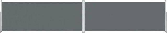 Furnicato Seitenmarkise ausziehbar Anthrazit B: 1000 cm, H: 200 cm - Bild 1