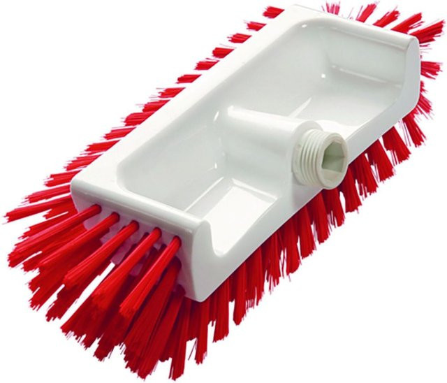 Diversey Schrubber hi-low Bodenschrubber mit Front- und Seitenborsten, rot - Bild 1