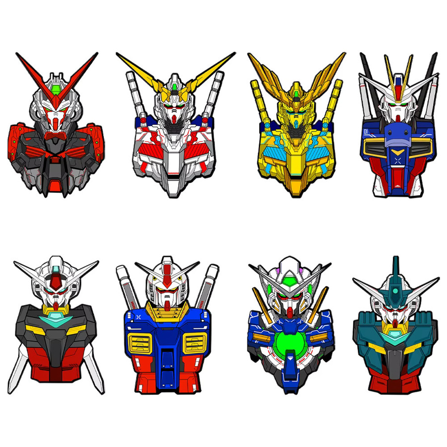 Bandai Broschen, Legierung, Bunt, Anime Mobile Suit Gundam - Bild 4
