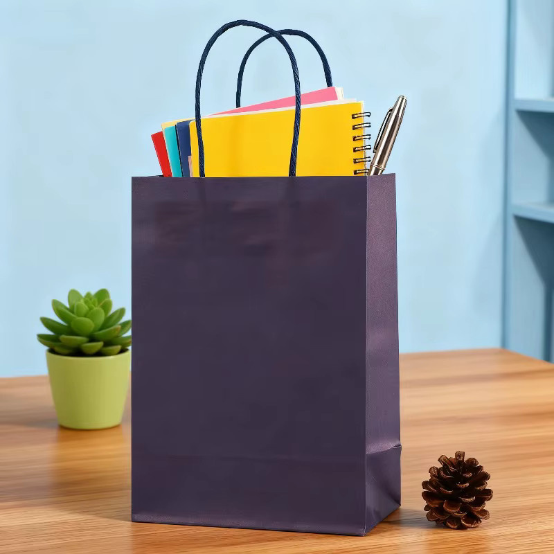 Kraftpapiertüten in Schwarz und Weiß für Snacks, Geschenke und Einzelhandel-Verpackungen - Bild 3
