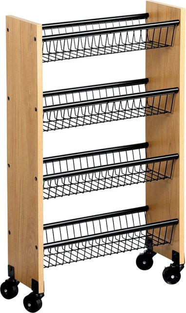 Kesper Küchenwagen aus Metall und MDF in Schwarz und Multicolour - Bild 1