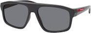 Prada Linea Rossa PS B02S Sonnenbrille, Quadratisch, Vollrand, Herren, Black, Grey - Bild 1