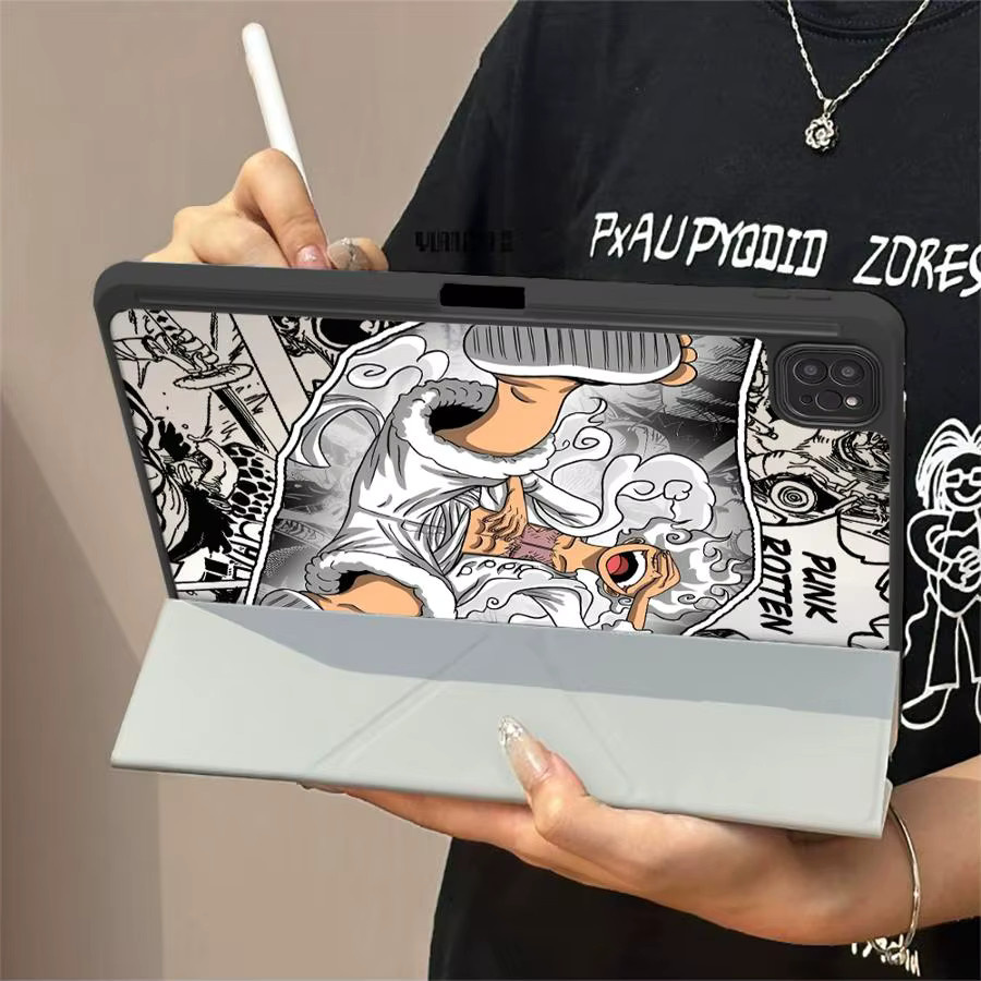One Piece Ace Luffy Tablet-Hülle für iPad Pro, Air und Mini in Multicolour - Bild 2