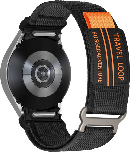 Uhrenarmband Nylon, Schwarz, Samsung Galaxy Watch 6 4 Classic 5 Pro, Unisex - Bild 1
